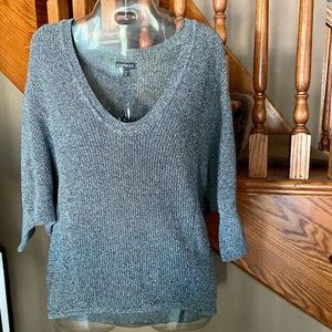 Express Marled Dolman Sleeve Ribbed Sweater | M
